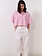 American Vintage VEX06A shirt Rayures rose