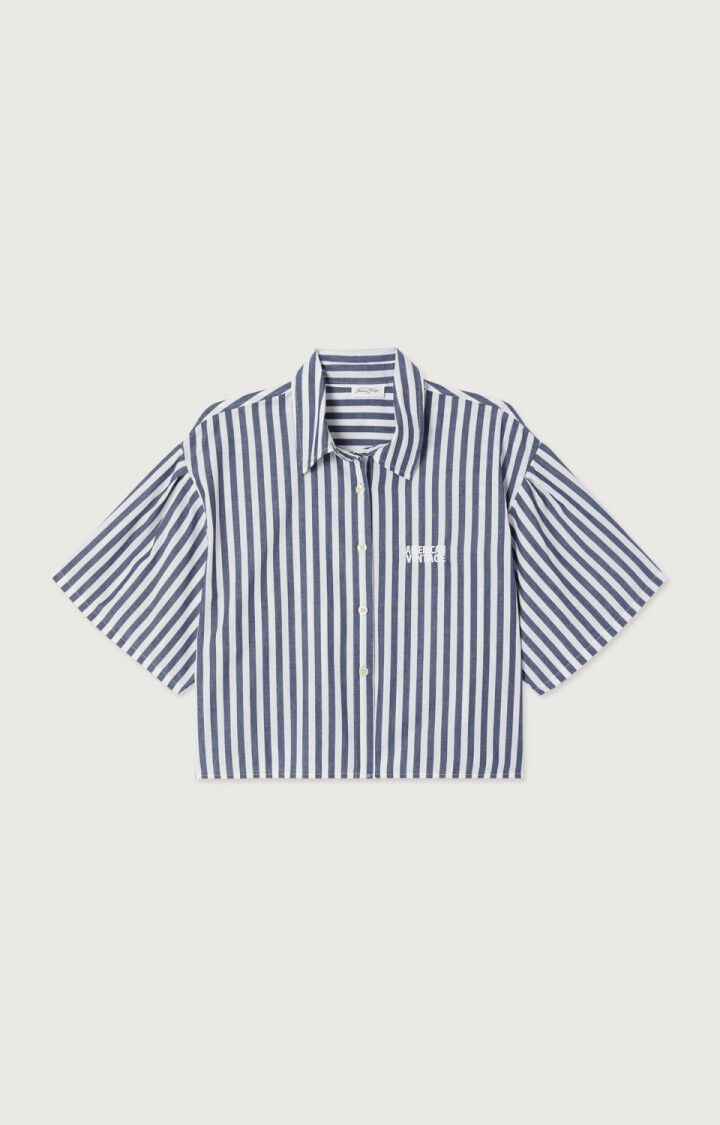 American Vintage VEX06A shirt Rayures encre