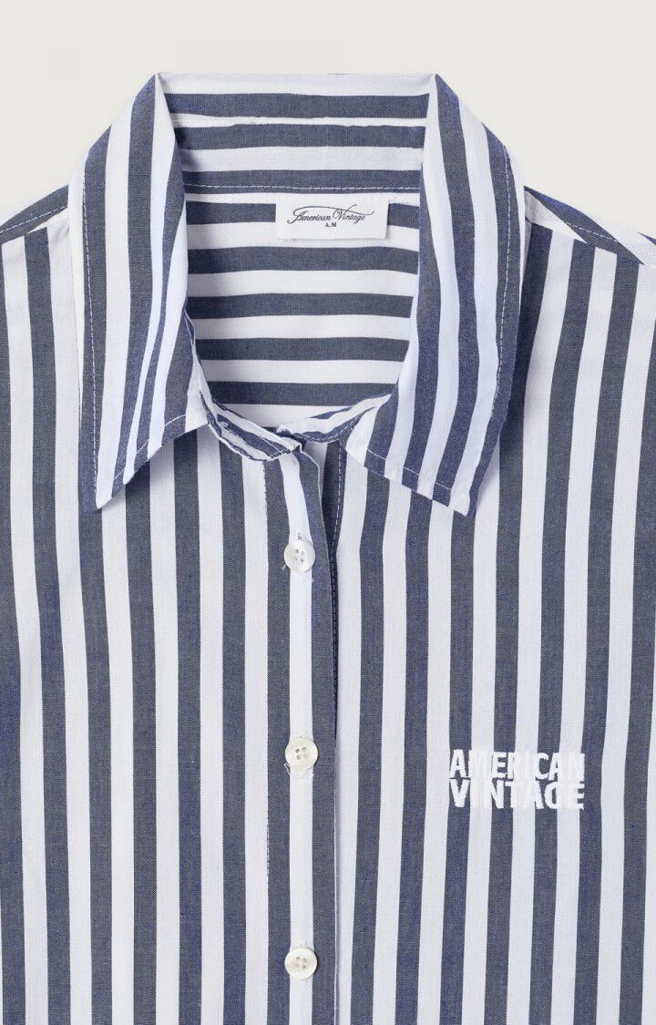 American Vintage VEX06A shirt Rayures encre