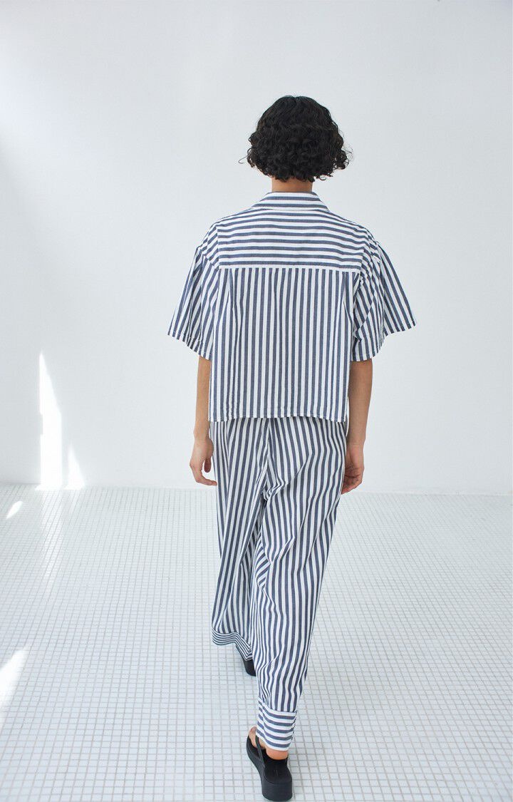 American Vintage VEX06A shirt Rayures encre