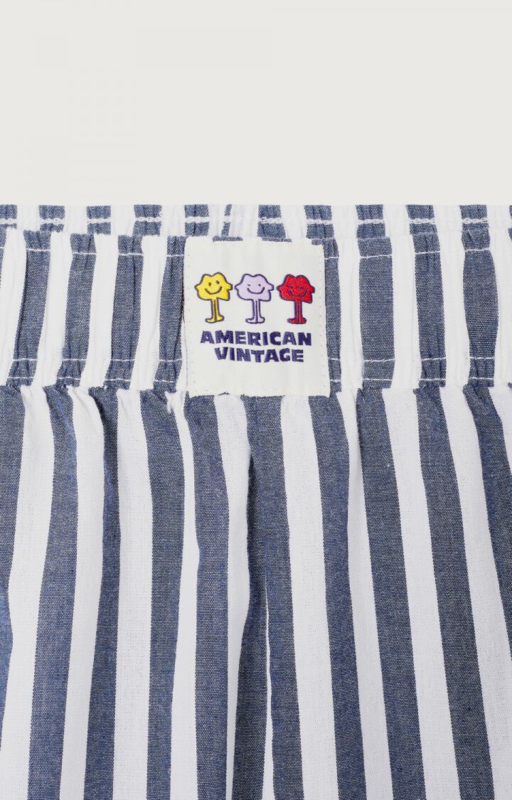 American Vintage VEX09A short Rayures encre
