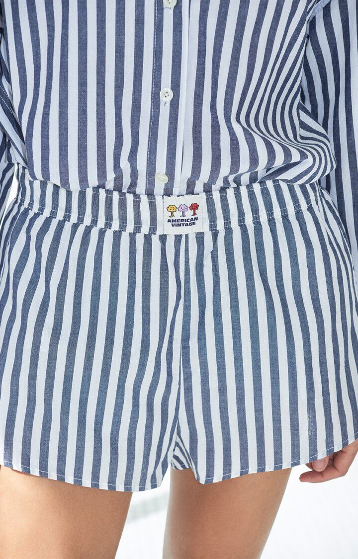 American Vintage VEX09A short Rayures encre