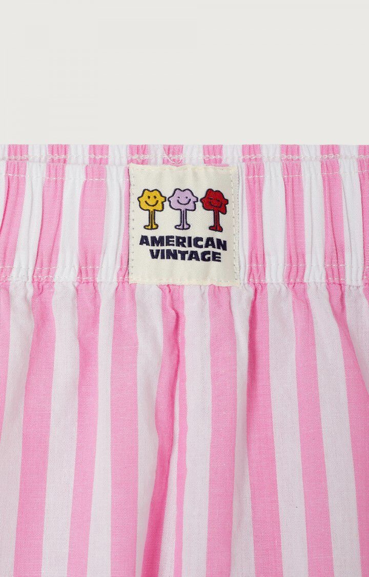 American Vintage VEX09A short Rayures rose