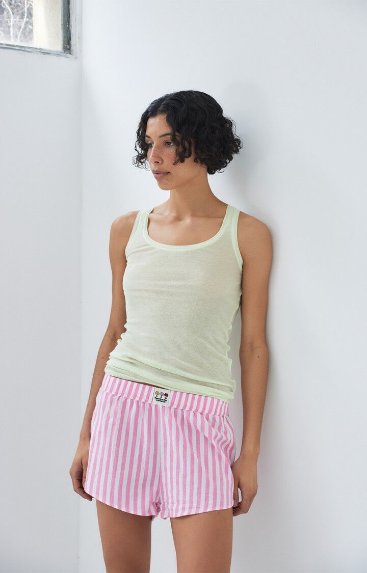 American Vintage VEX09A short Rayures rose