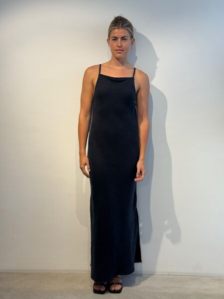 Lois Aura linen dress Navy