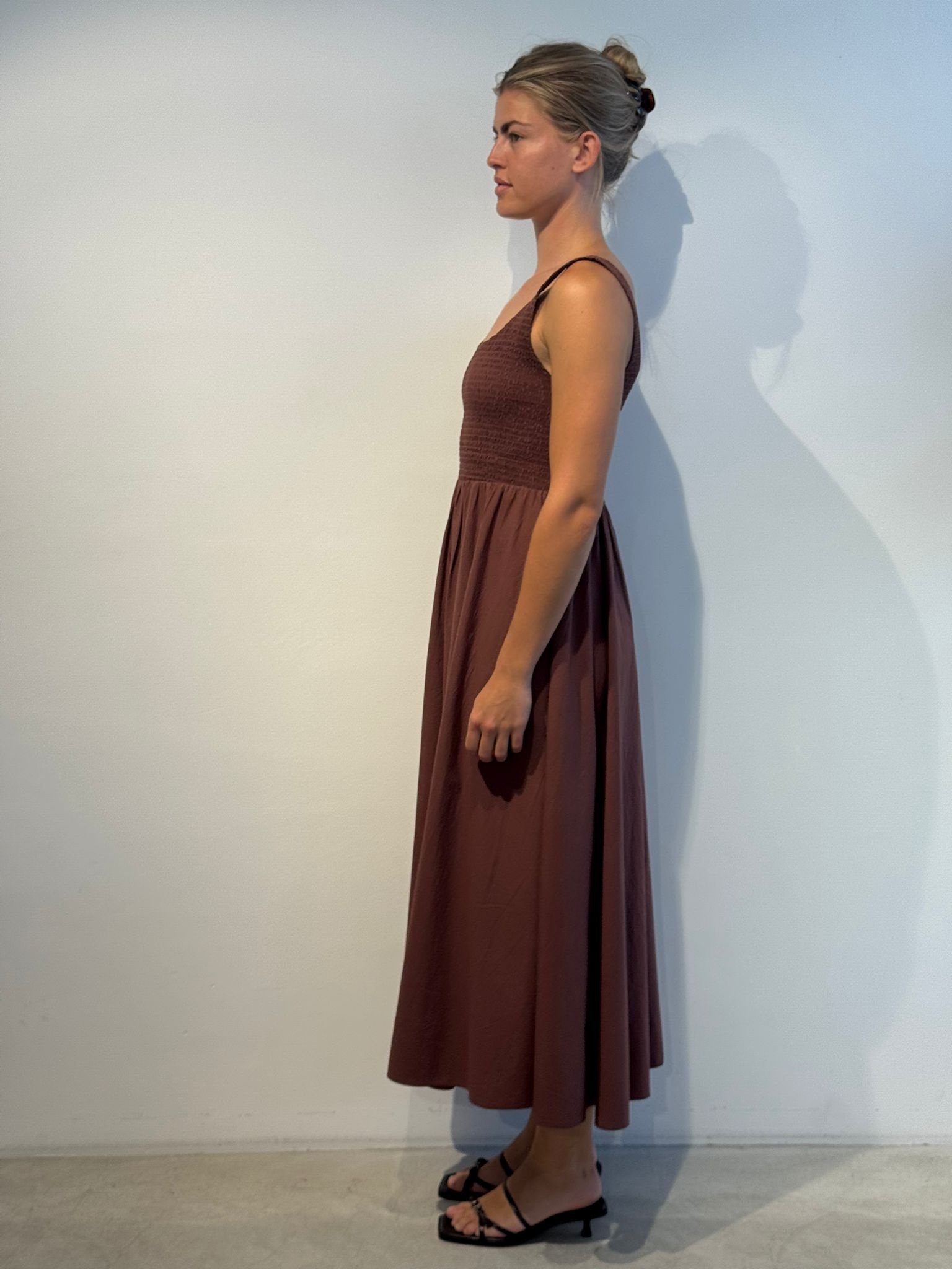 Xirena Florence dress Adobe brown