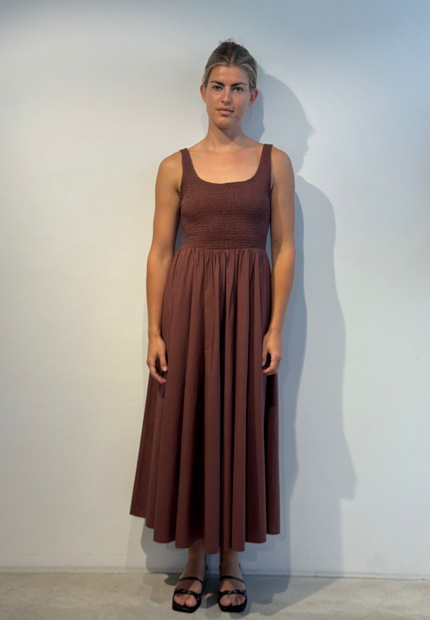 Xirena Florence dress Adobe brown
