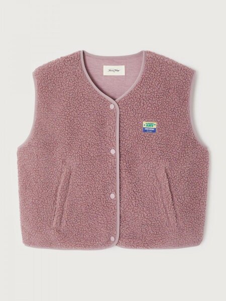 American Vintage HOK16BH vest Prunelle chine