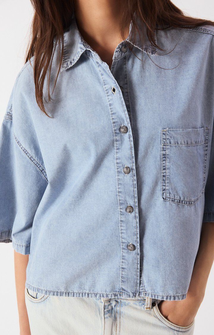 American Vintage PAY06A blouse Blue snow
