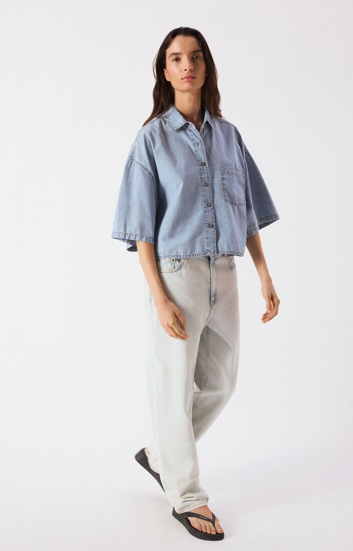 American Vintage PAY06A blouse Blue snow
