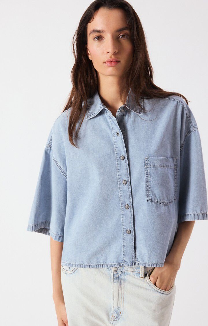 American Vintage PAY06A blouse Blue snow