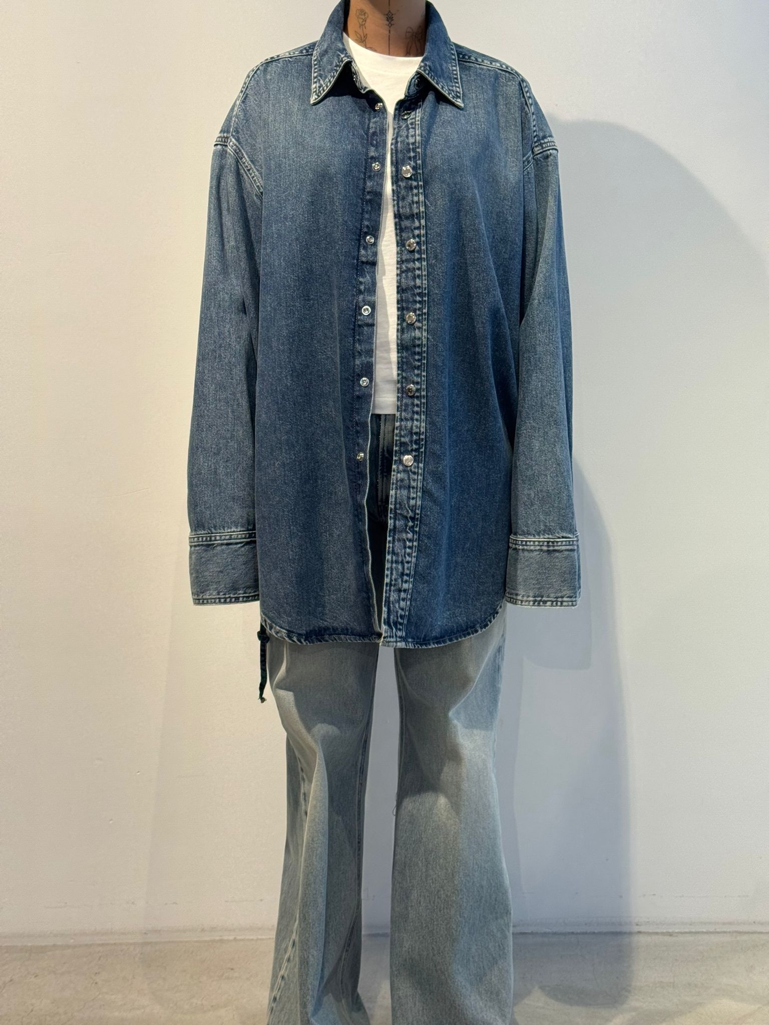 Haikure Victoria denim shirt Blue ryder