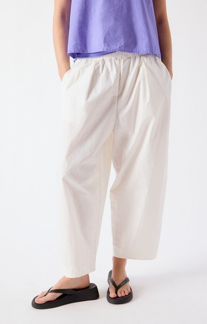 American Vintage BAI10B Pantalon Blanc casse