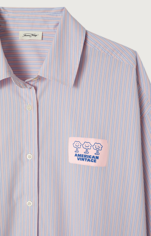 American Vintage SOA06A shirt Rayures douceur
