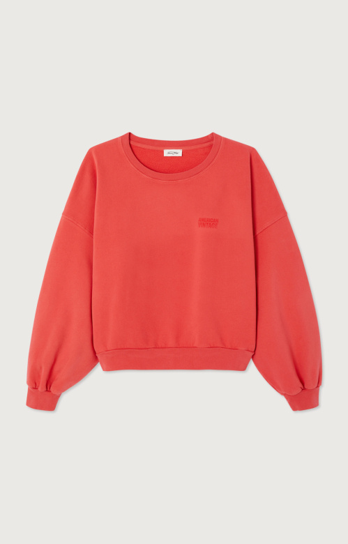 American Vintage JIT03A sweater Vermillon vintage