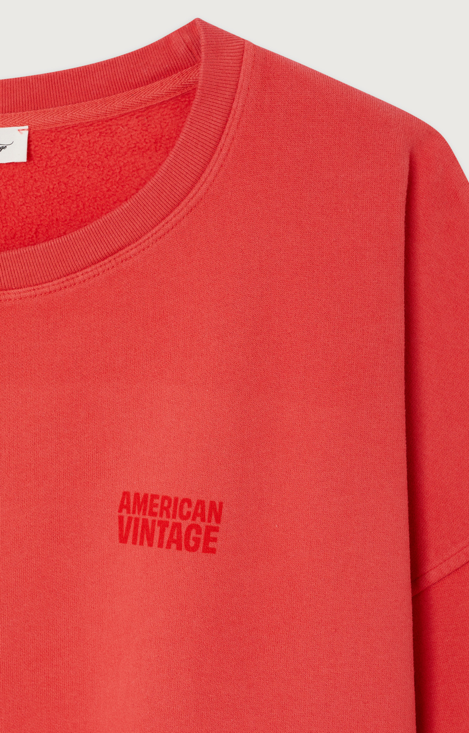 American Vintage JIT03A sweater Vermillon vintage