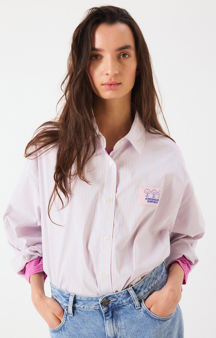 American Vintage SOA06A shirt Rayures douceur