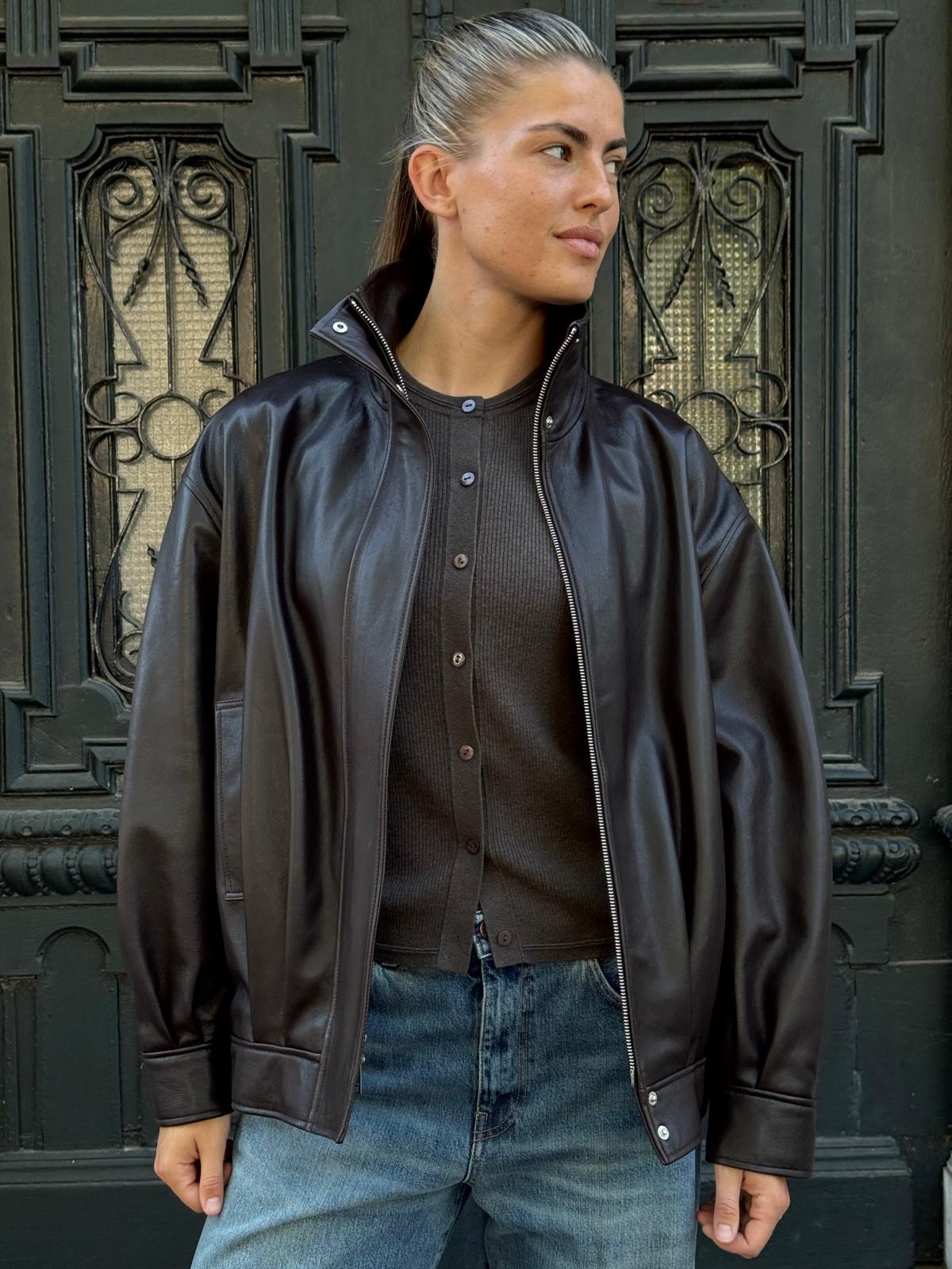 Arma Paula vegetal jacket Coffee bean