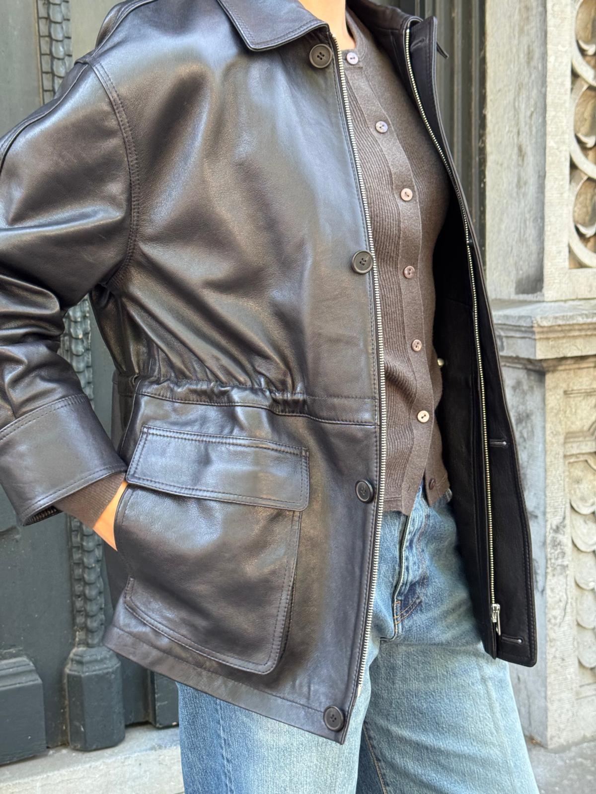 Arma Maeve vegetal jacket Black