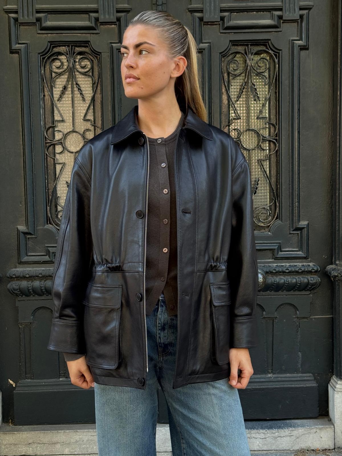 Arma Maeve vegetal jacket Black