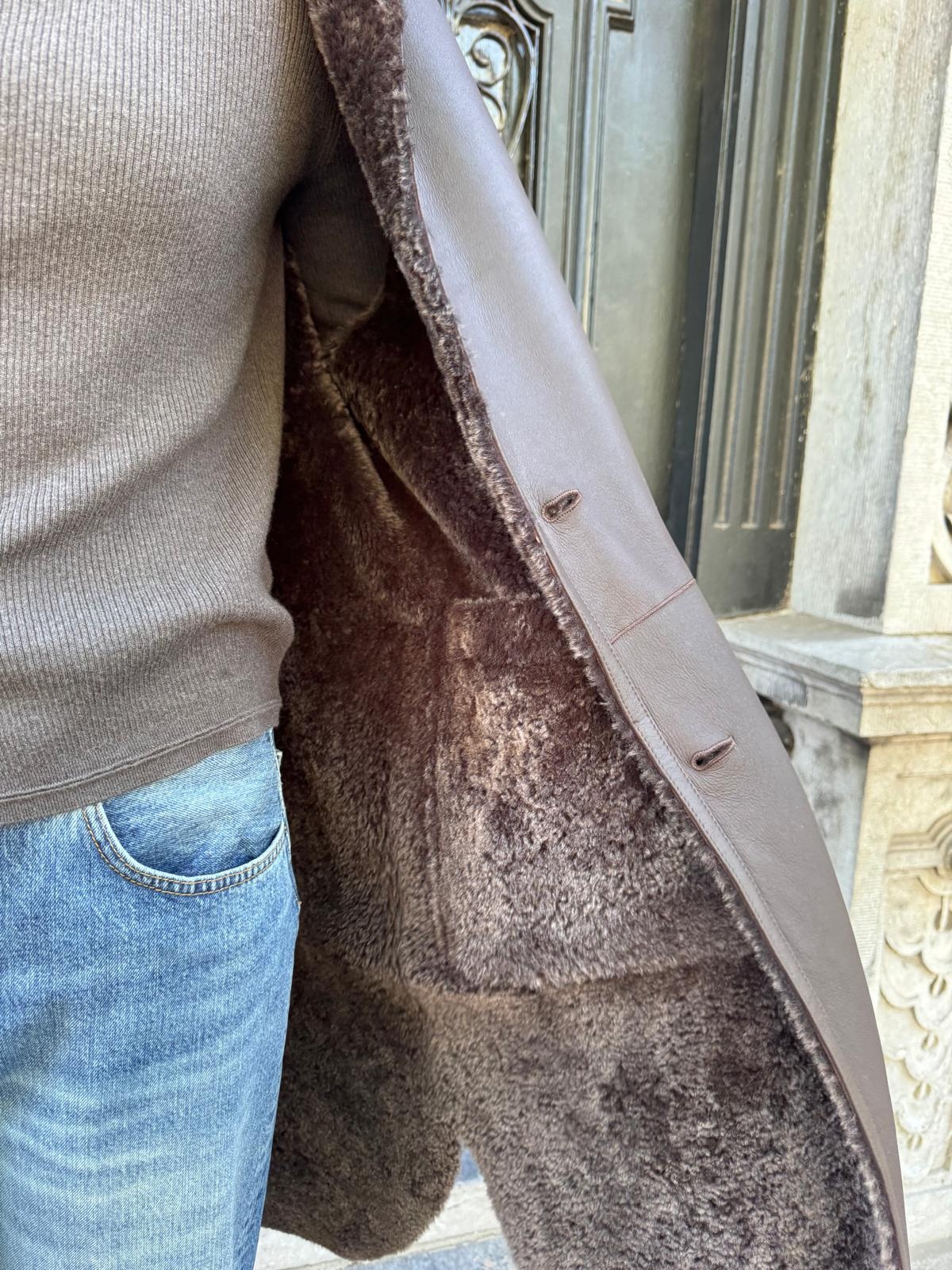 Arma Zoey merinillo alba nappa jacket Coffee bean