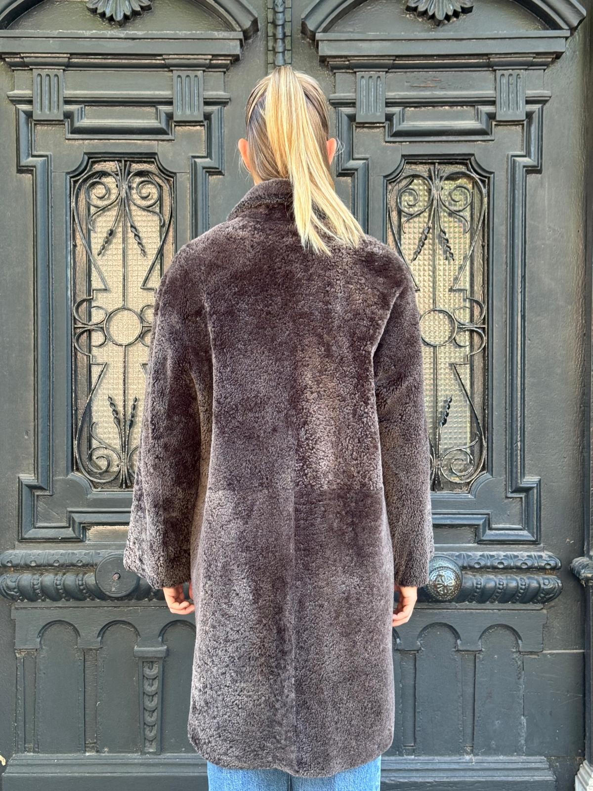 Arma Zoey merinillo alba nappa jacket Coffee bean