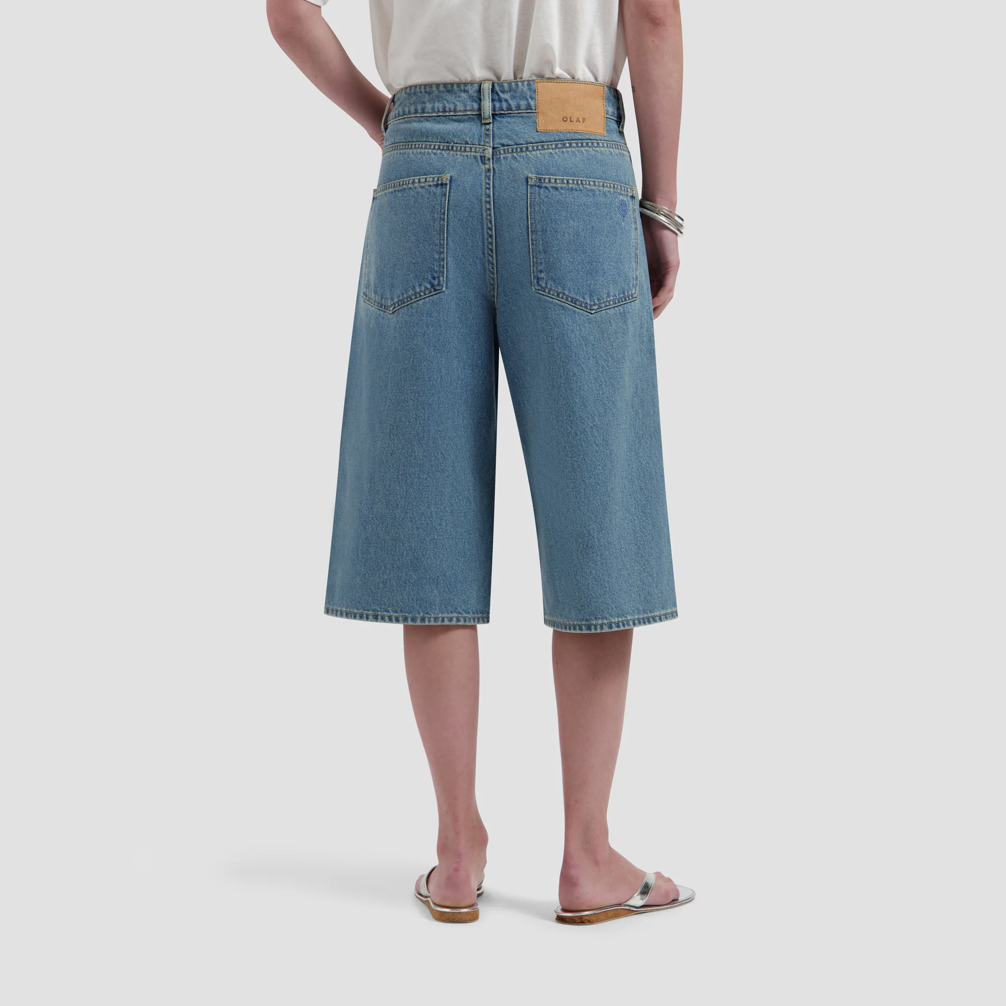 OLAF Denim shorts Light indigo
