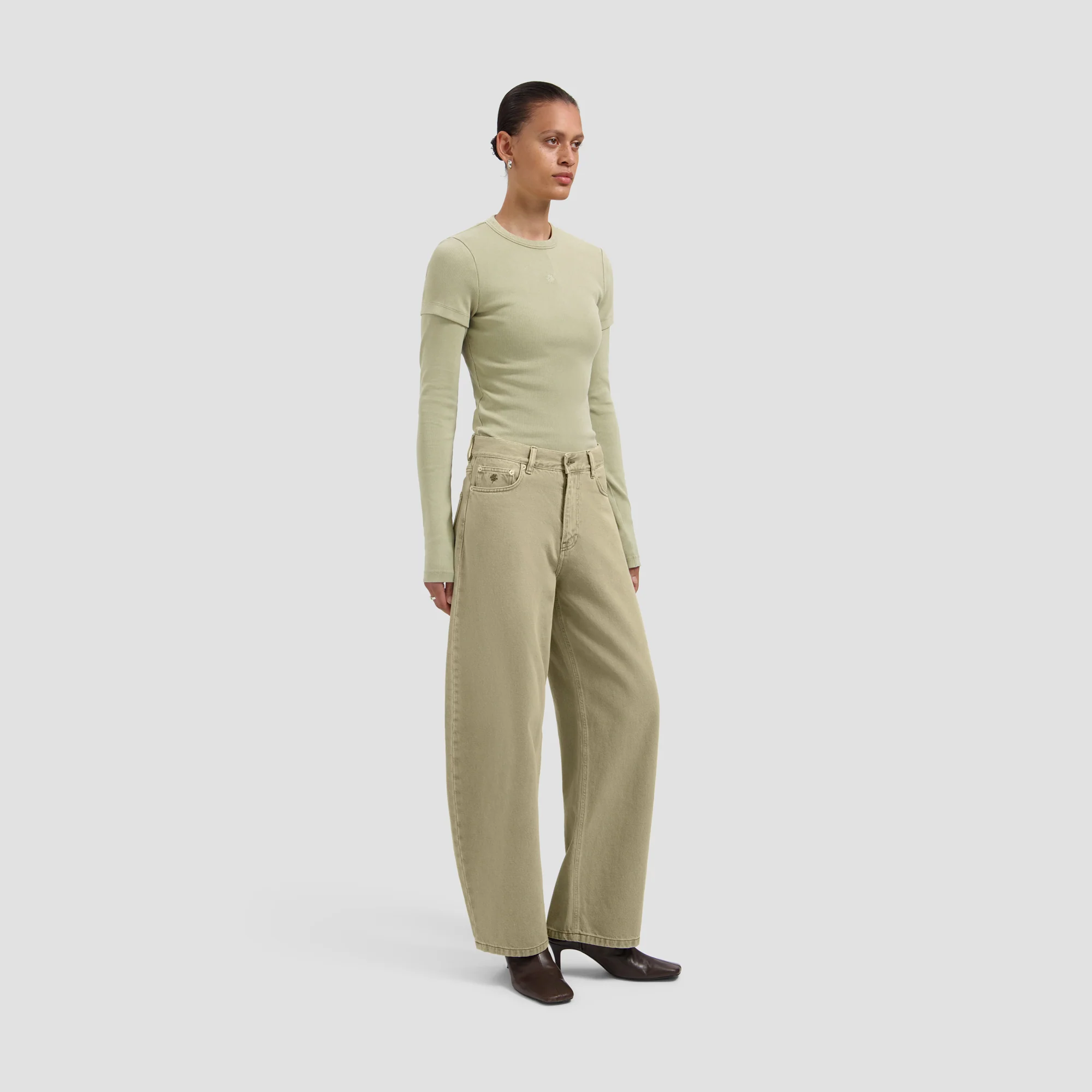 OLAF Monogram barrel leg denim pant Treehouse