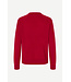 Samsoe Samsoe Boston O-neck trui  Sun-dried tomato