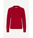 Samsoe Samsoe Boston O-neck trui  Sun-dried tomato