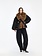 ROTATE Faux fur collar jacket Black