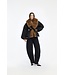 ROTATE Faux fur collar jacket Black