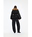 ROTATE Faux fur collar jacket Black