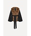 ROTATE Faux fur collar jacket Black