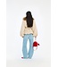ROTATE Faux fur collar jacket Cement