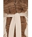 ROTATE Faux fur collar jacket Cement
