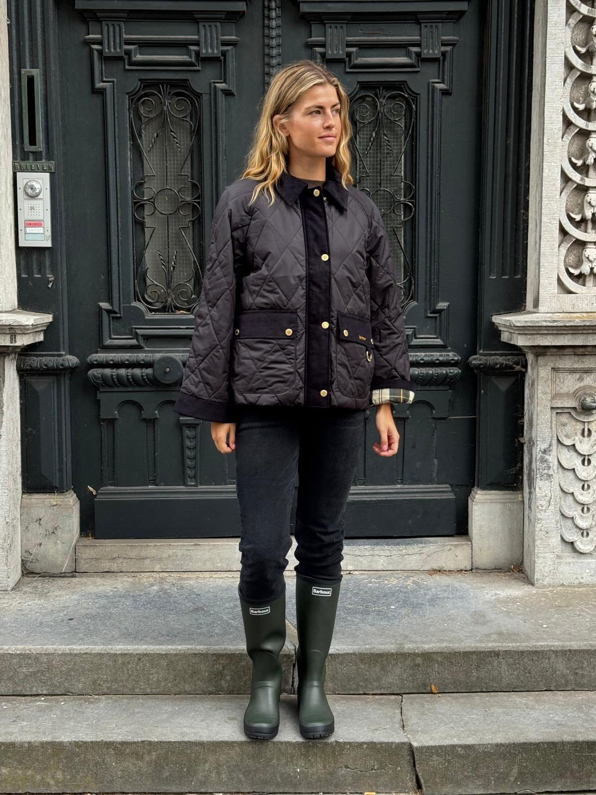 Barbour Kilnwick quilted jacket Black