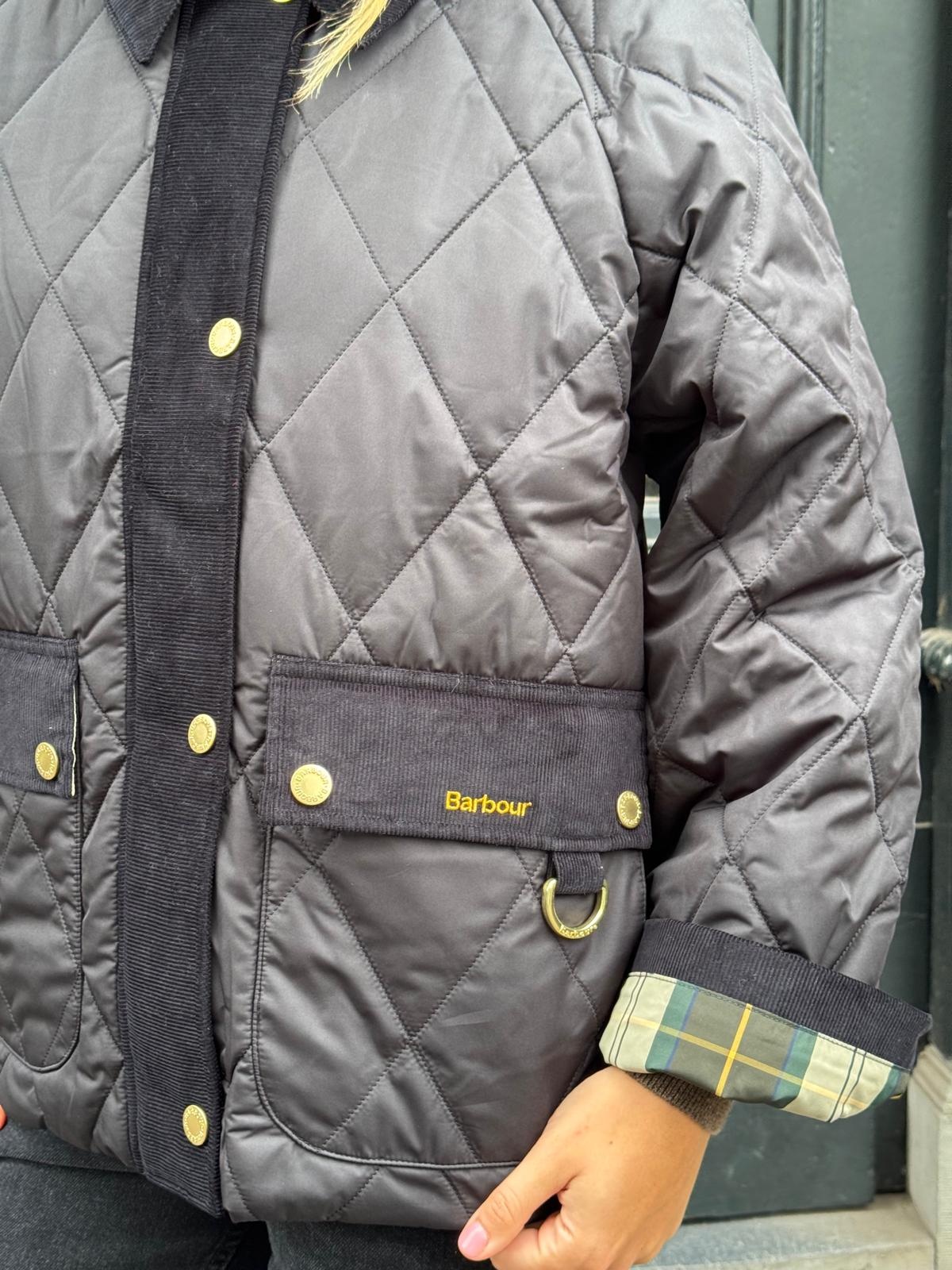 Barbour Kilnwick quilted jacket Black