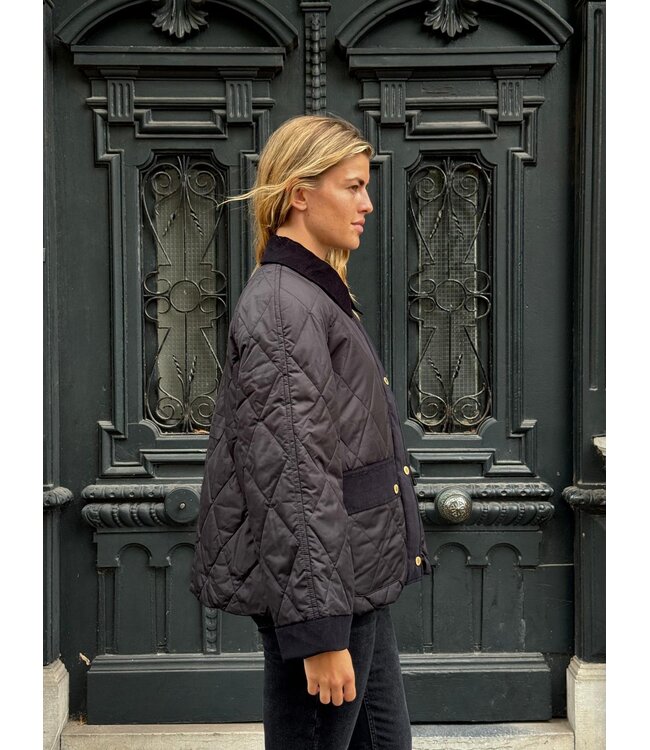 Barbour Kilnwick quilted jacket Black