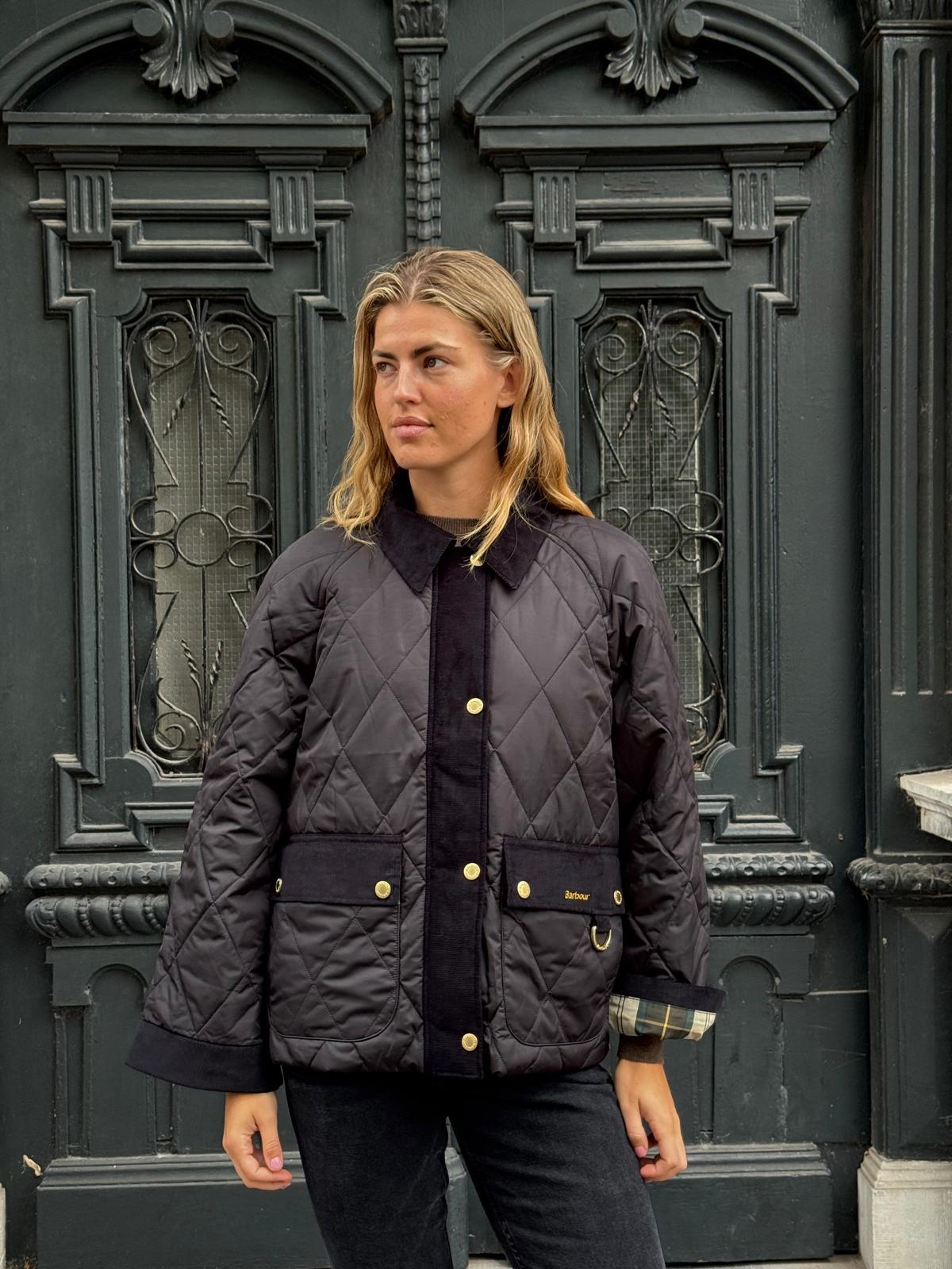Barbour Kilnwick quilted jacket Black