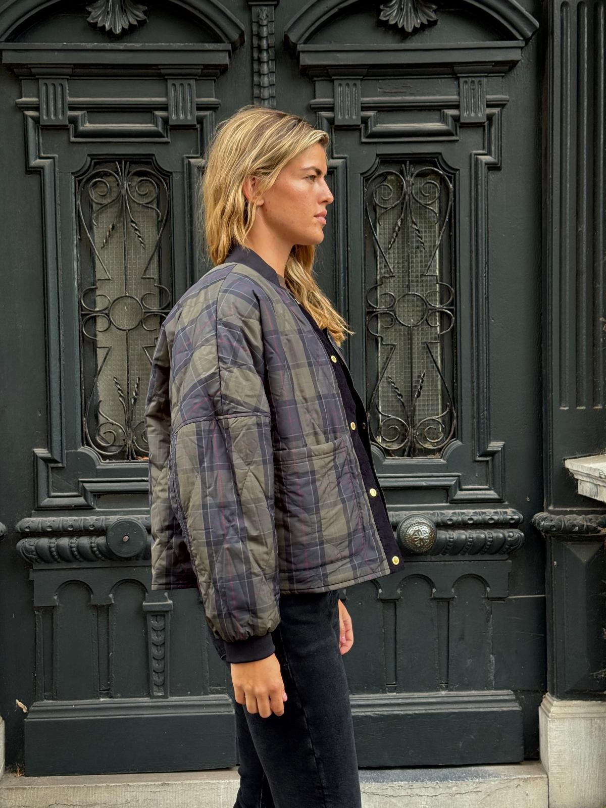Barbour Ravenshill reversible quilted jacket Black