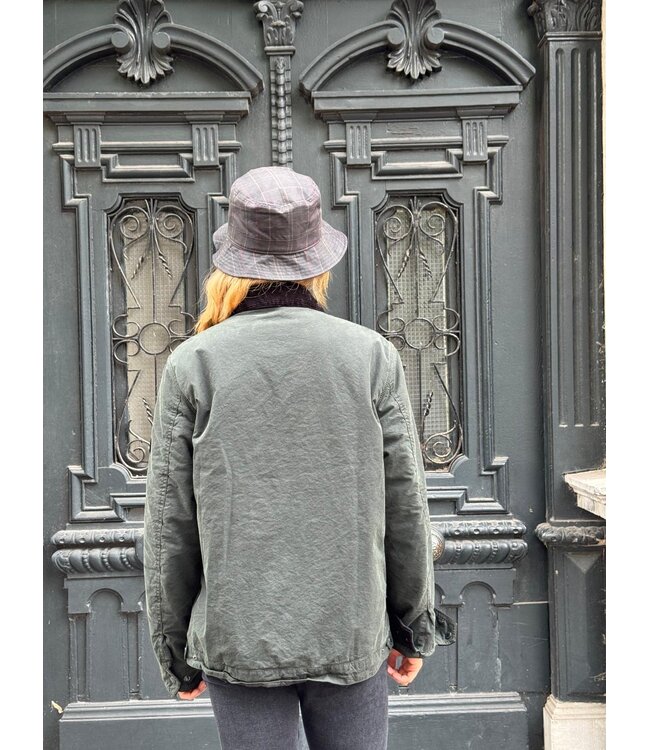 Barbour Winter drifter washed wax jacket Sage