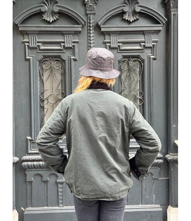 Barbour Winter drifter washed wax jacket Sage