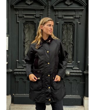 Barbour Icons modern beaufort wax jacket Black