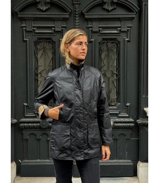 Barbour Beadnell wax jacket Navy
