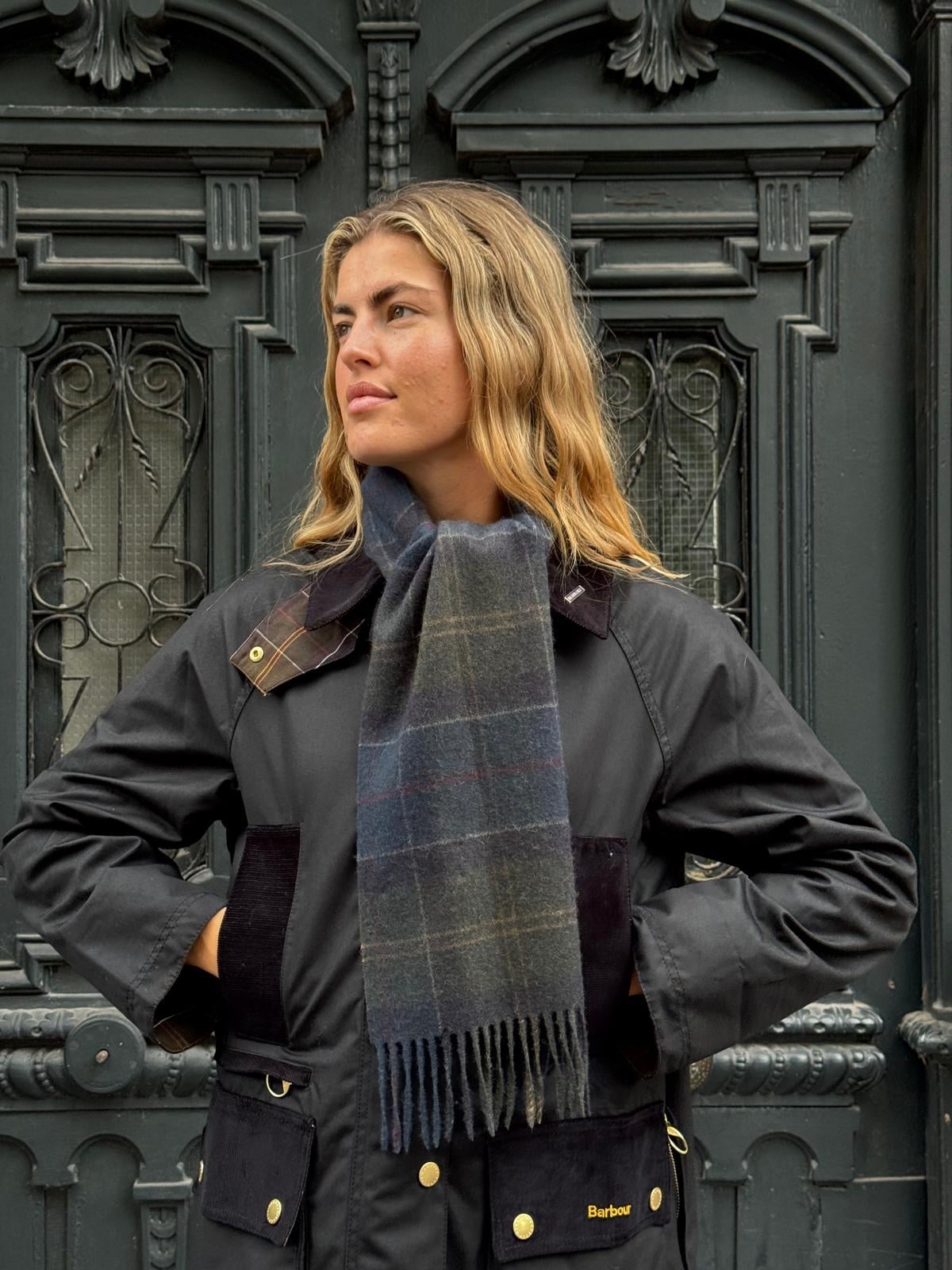 Barbour Shadow classic tartan scarf
