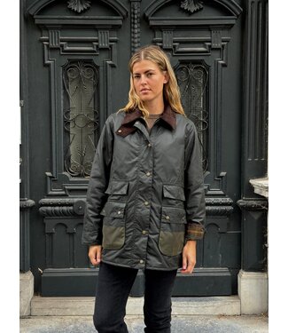 Barbour Modern border wax jacket Sage/classic