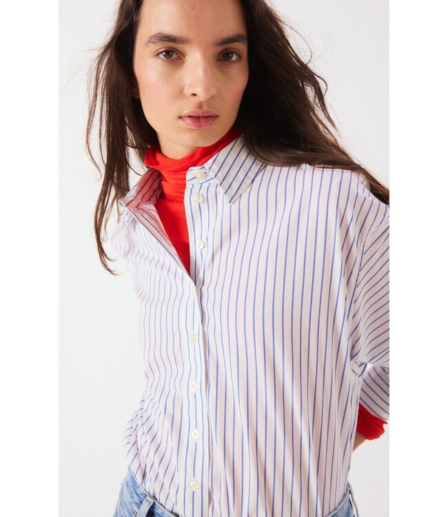 American Vintage NUR06A shirt Rayures riviere
