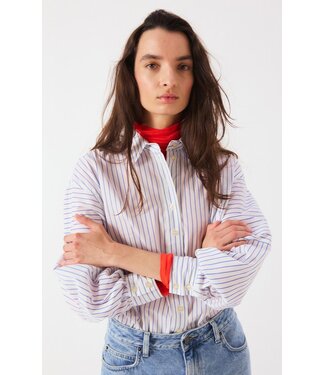 American Vintage NUR06A shirt Rayures riviere