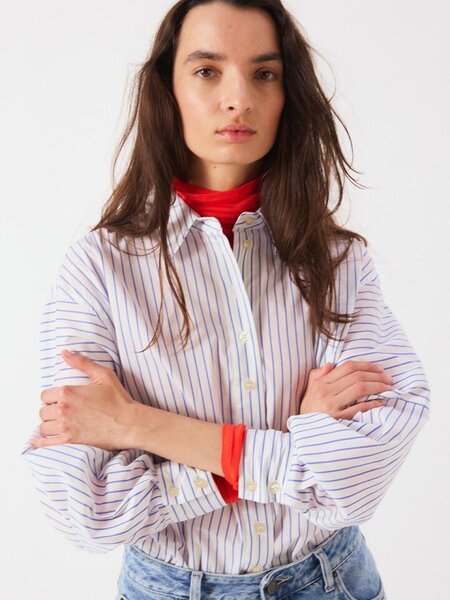 American Vintage NUR06A shirt Rayures riviere